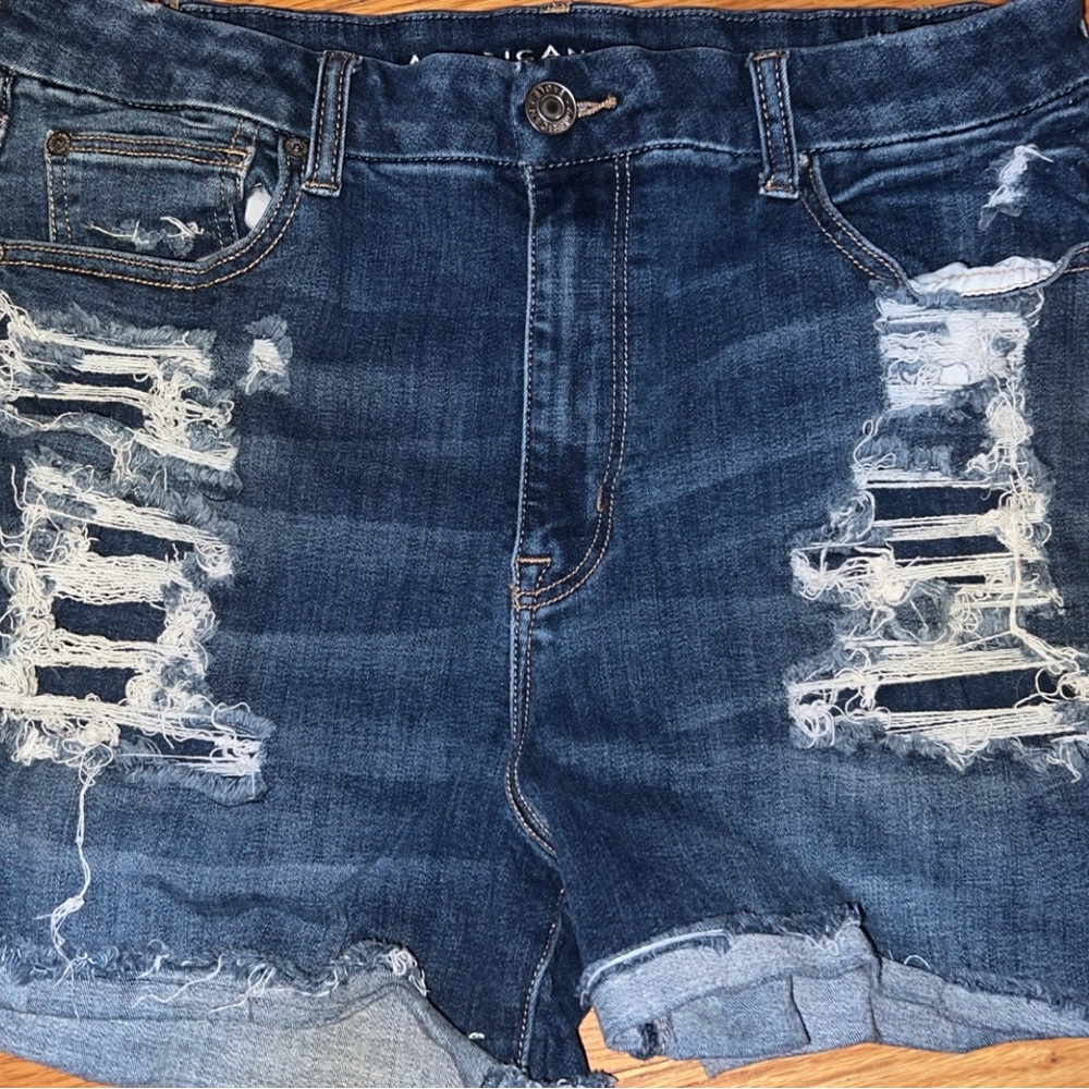 American Eagle Outfitters Dark Blue Denim Shorts